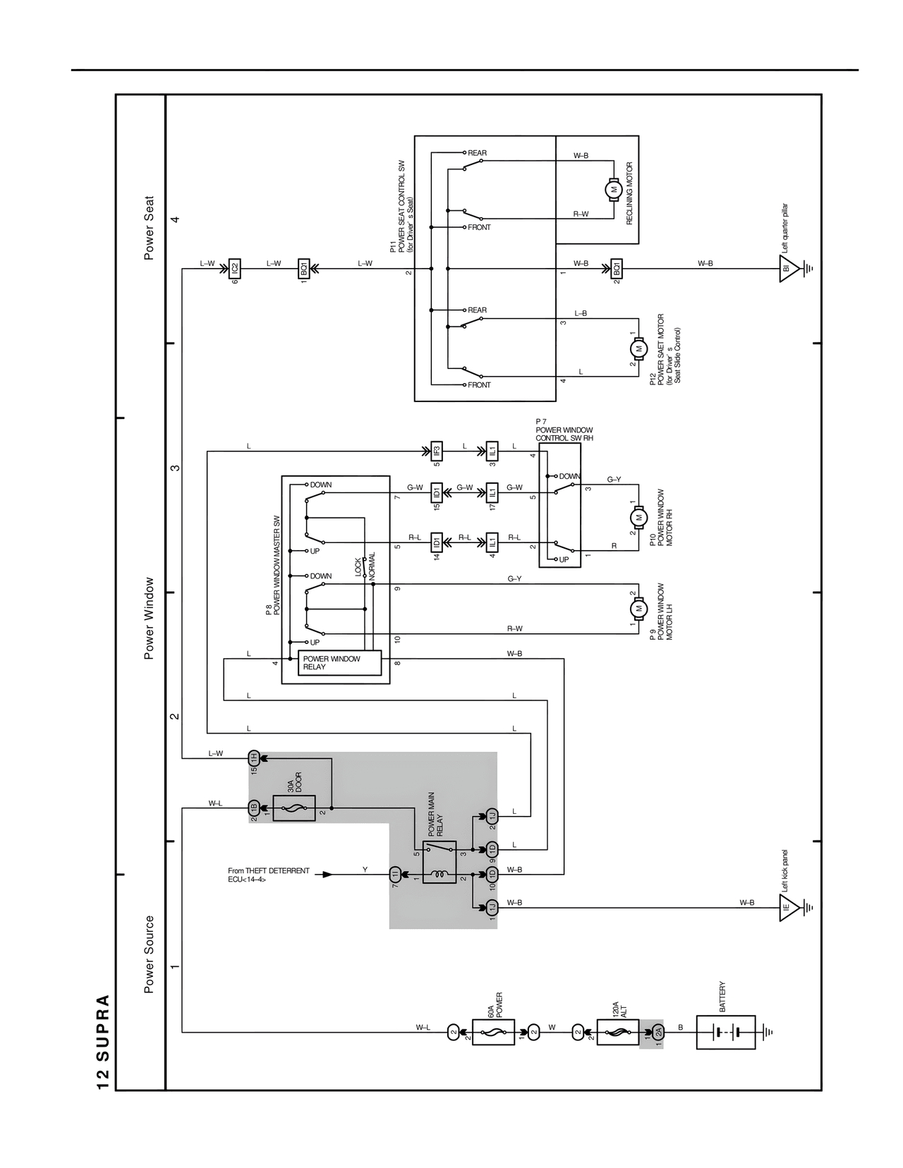 12 Supra — MK4 Supra Wiring Diagrams, page 257