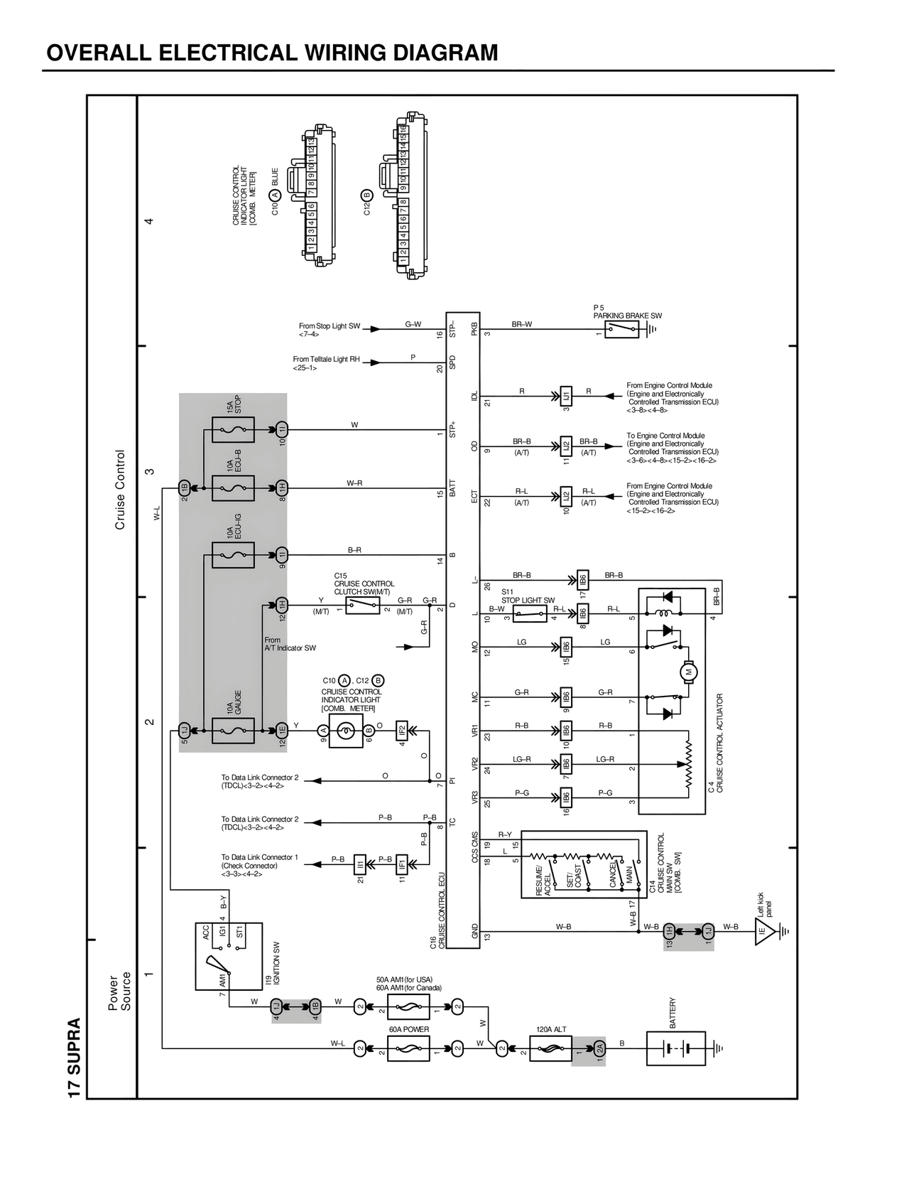 Overall Electrical Wiring Diagram — MK4 Supra Wiring Diagrams, page 264