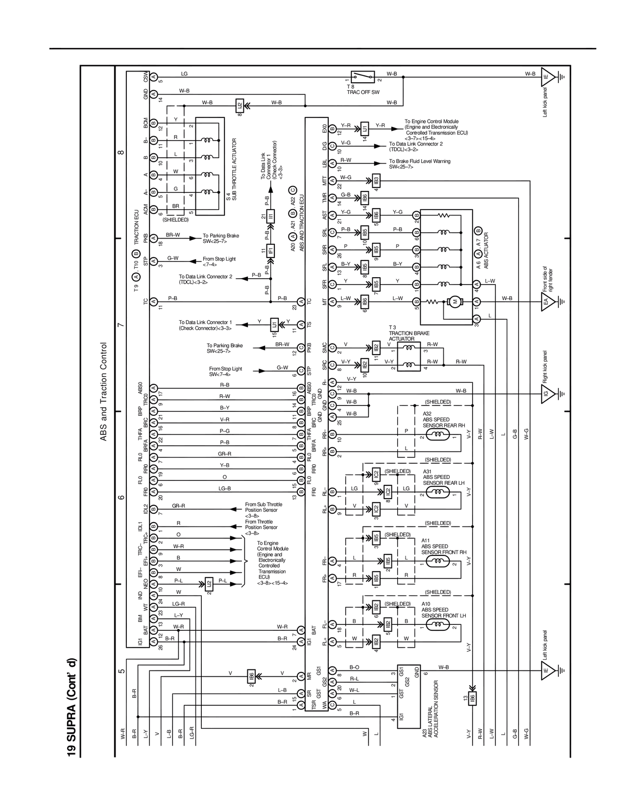 19 Supra (Cont'd) — MK4 Supra Wiring Diagrams, page 267