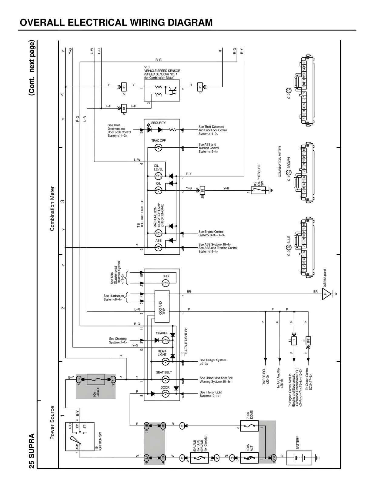 Wiring Diagrams — MK4 Supra Wiring Diagrams, page 274