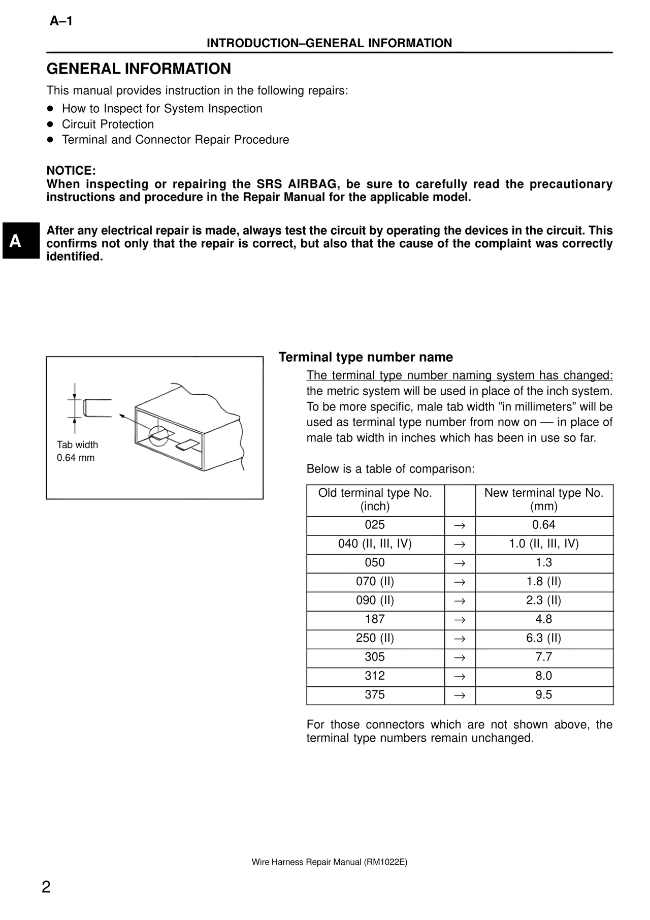 General Information — MK4 Supra Wire Harness, page 2