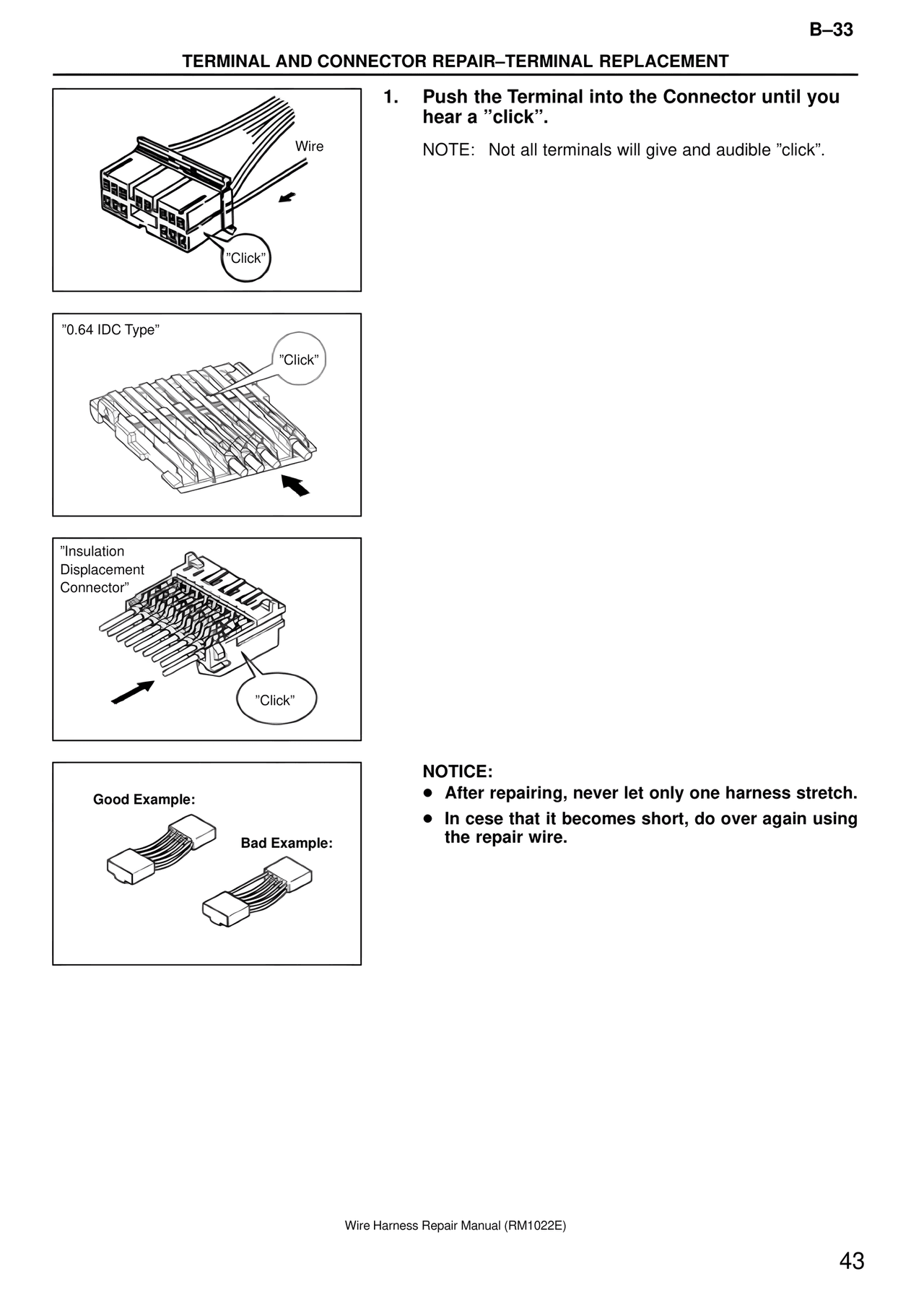 Terminal Replacement — MK4 Supra Wire Harness, page 43