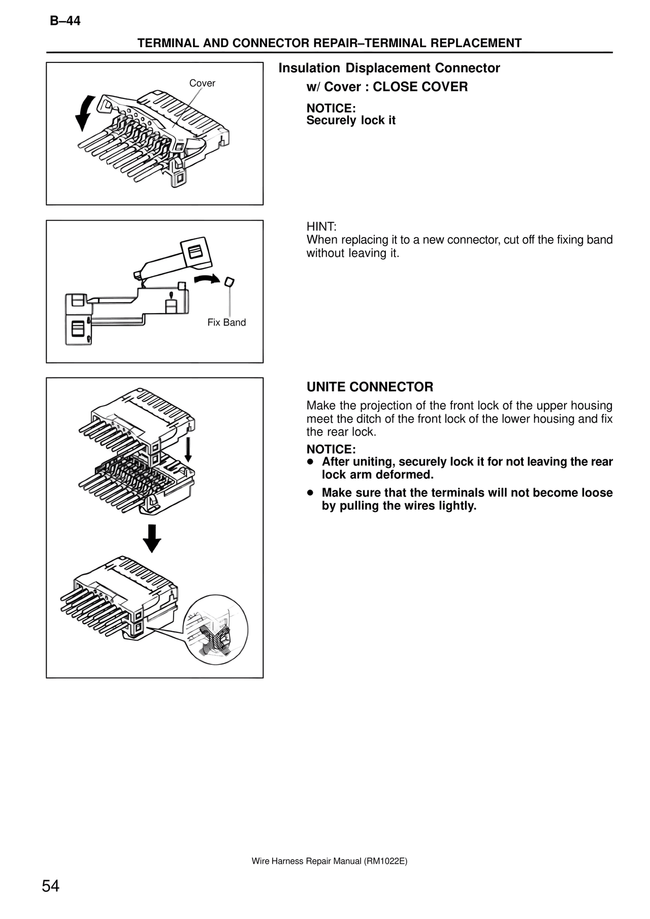 Insulation Displacement Connector — MK4 Supra Wire Harness, page 54