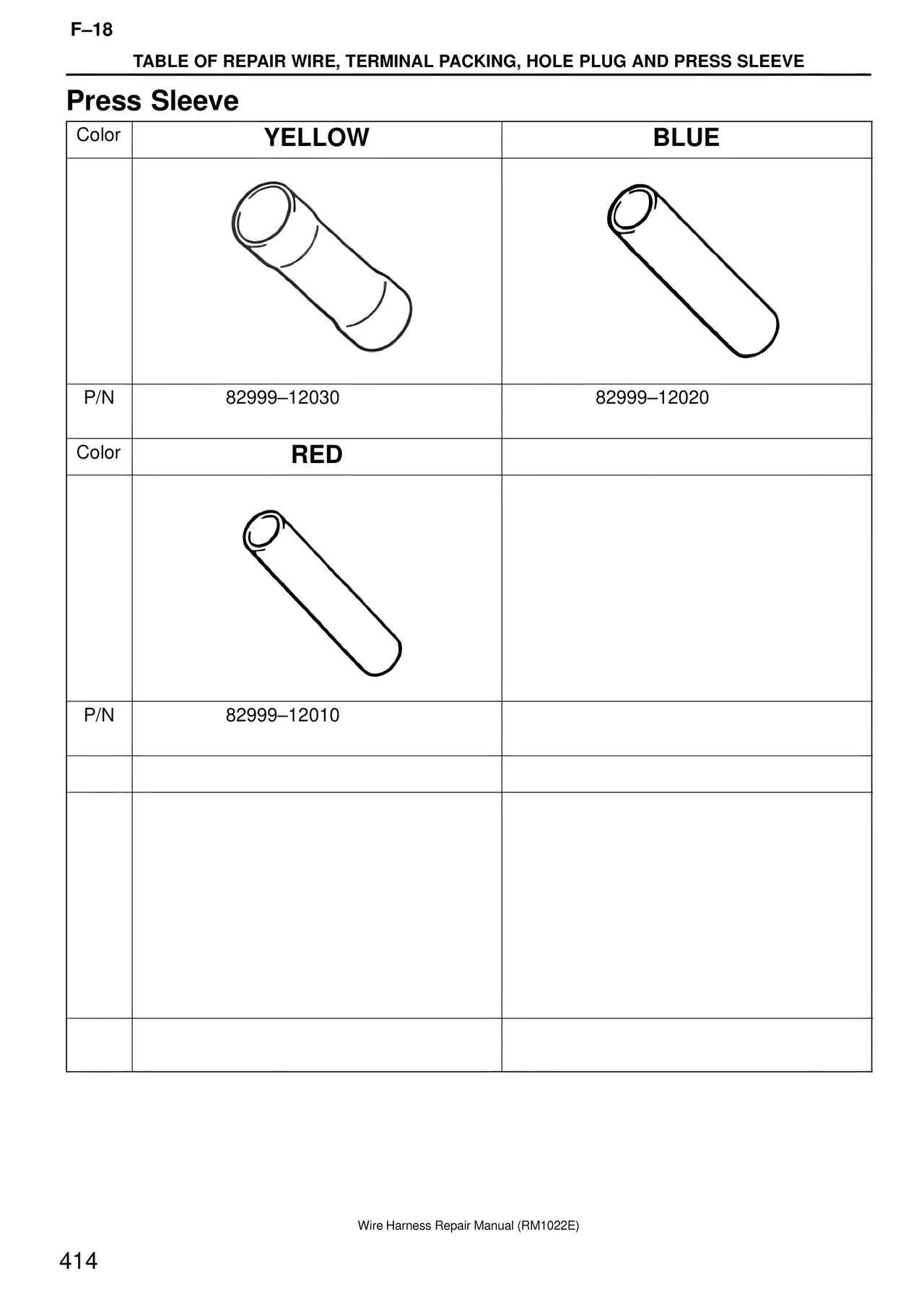 Press Sleeve — MK4 Supra Wire Harness, page 414