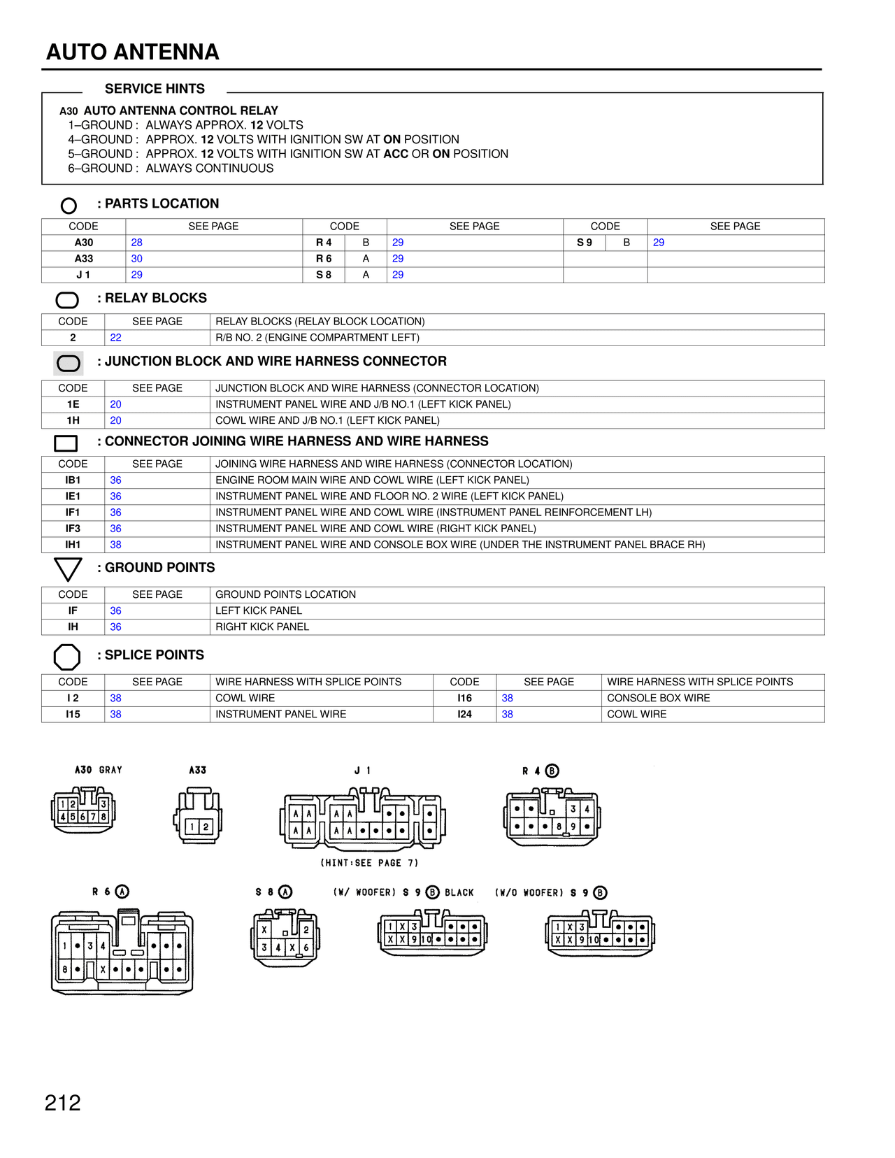 Auto Antenna — MK4 Supra Auto Antenna wiring diagram, page 3