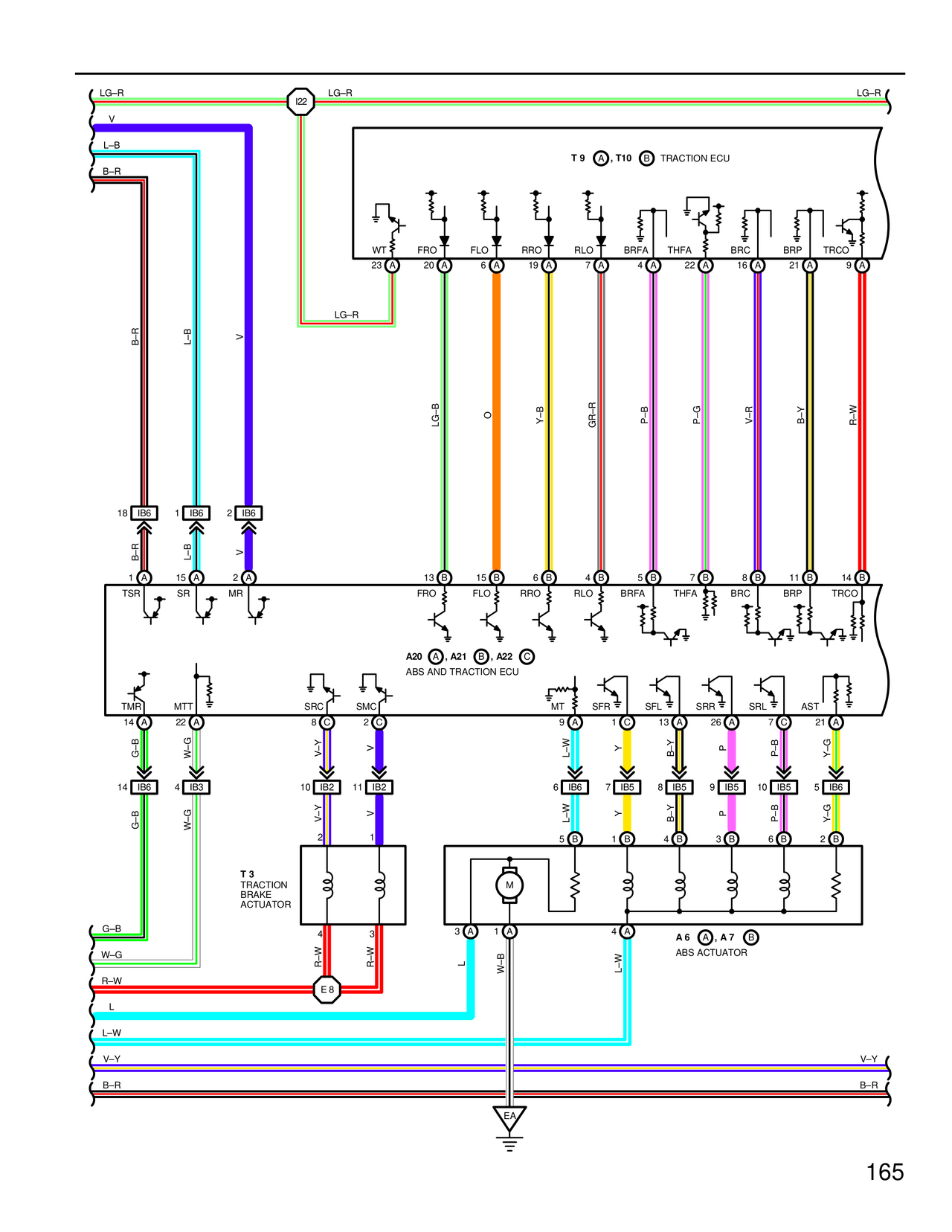 ABS and Traction Control — MK4 Supra ABS and Traction Control wiring diagram, page 7