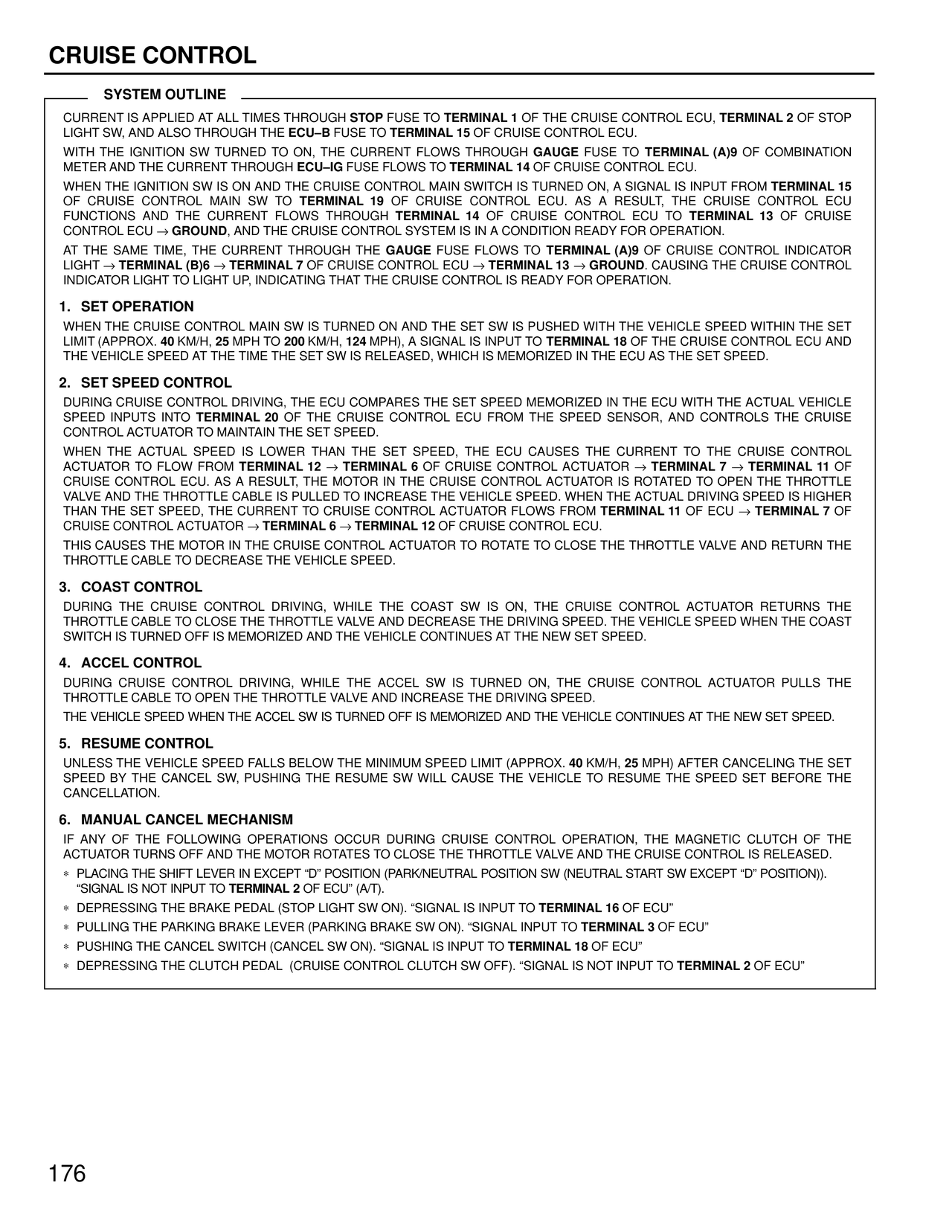 System Outline — MK4 Supra Cruise Control wiring diagram, page 3