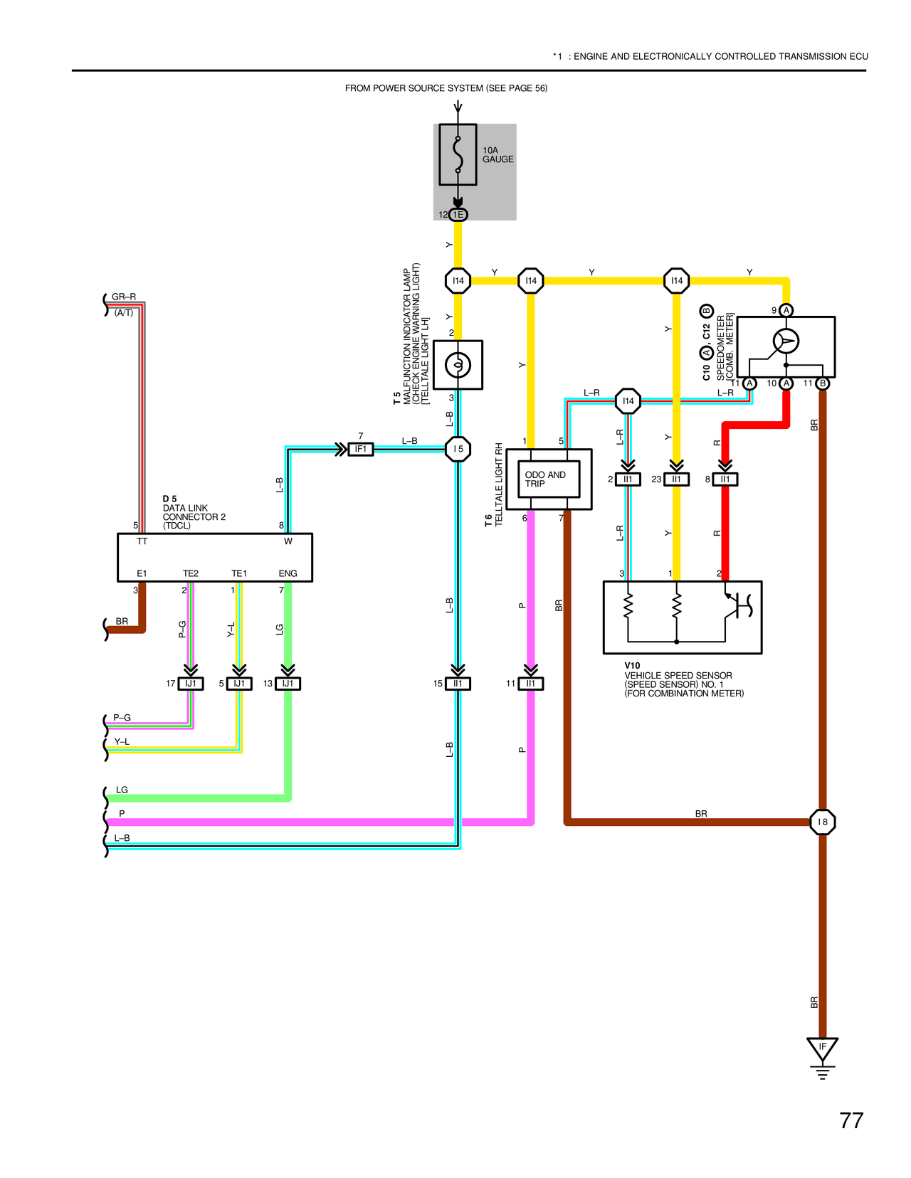 Engine Control — MK4 Supra Engine Control wiring diagram, page 8