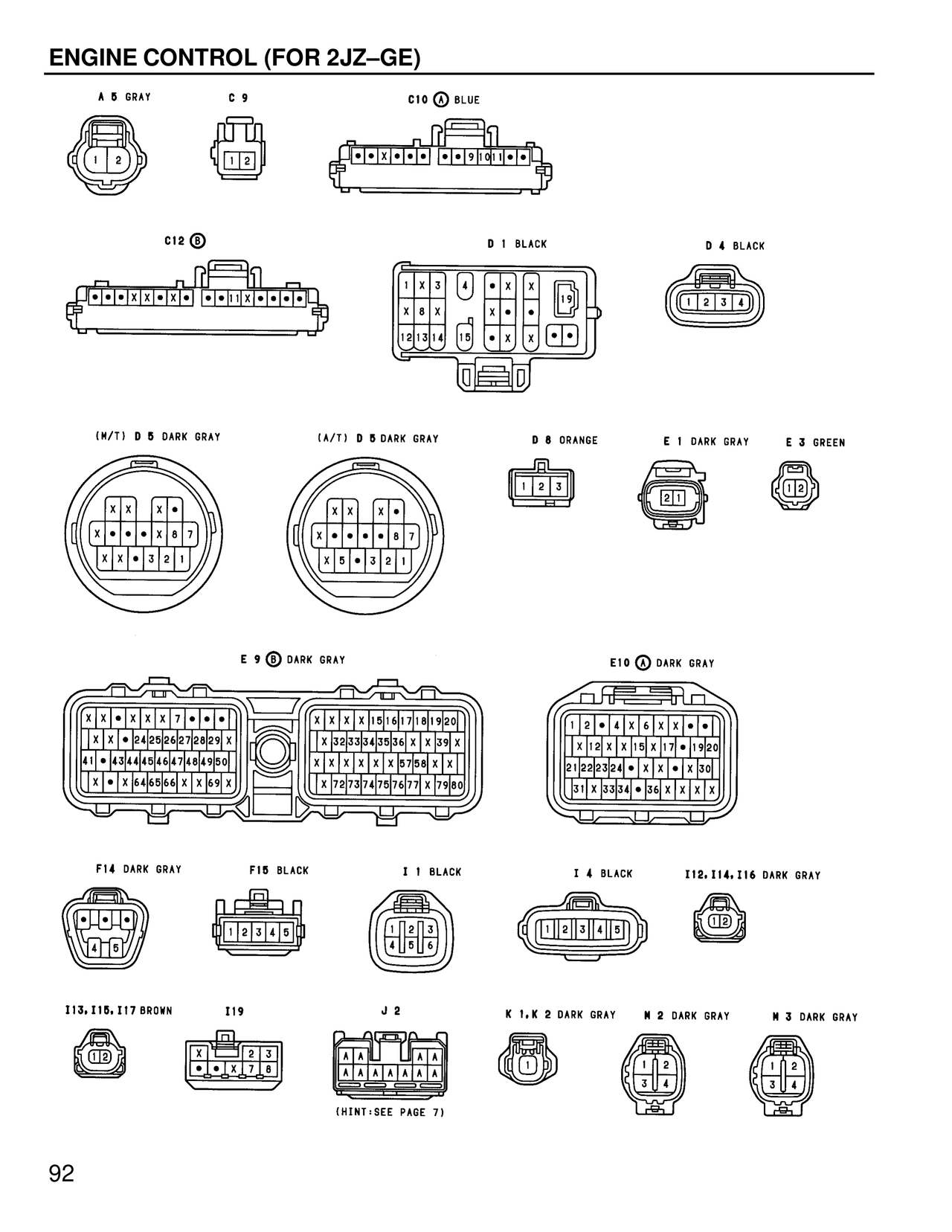 Engine Control — MK4 Supra Engine Control wiring diagram, page 23