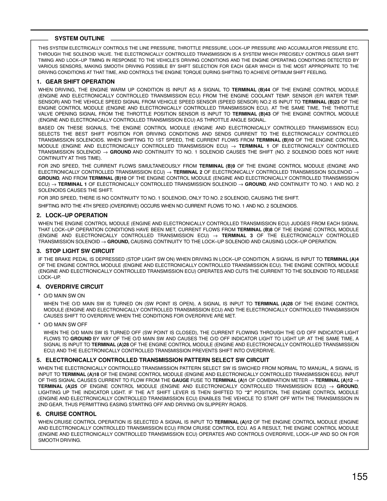 Electronically Controlled Transmission — MK4 Supra Electronically Controlled Transmission wiring diagram, page 15