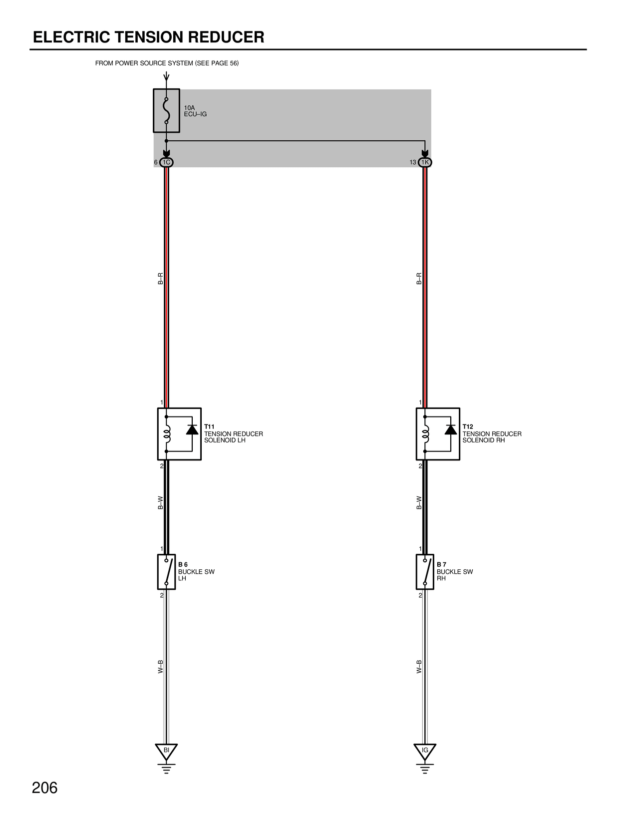 Electric Tension Reducer — MK4 Supra Electric Tension Reducer wiring diagram, page 1