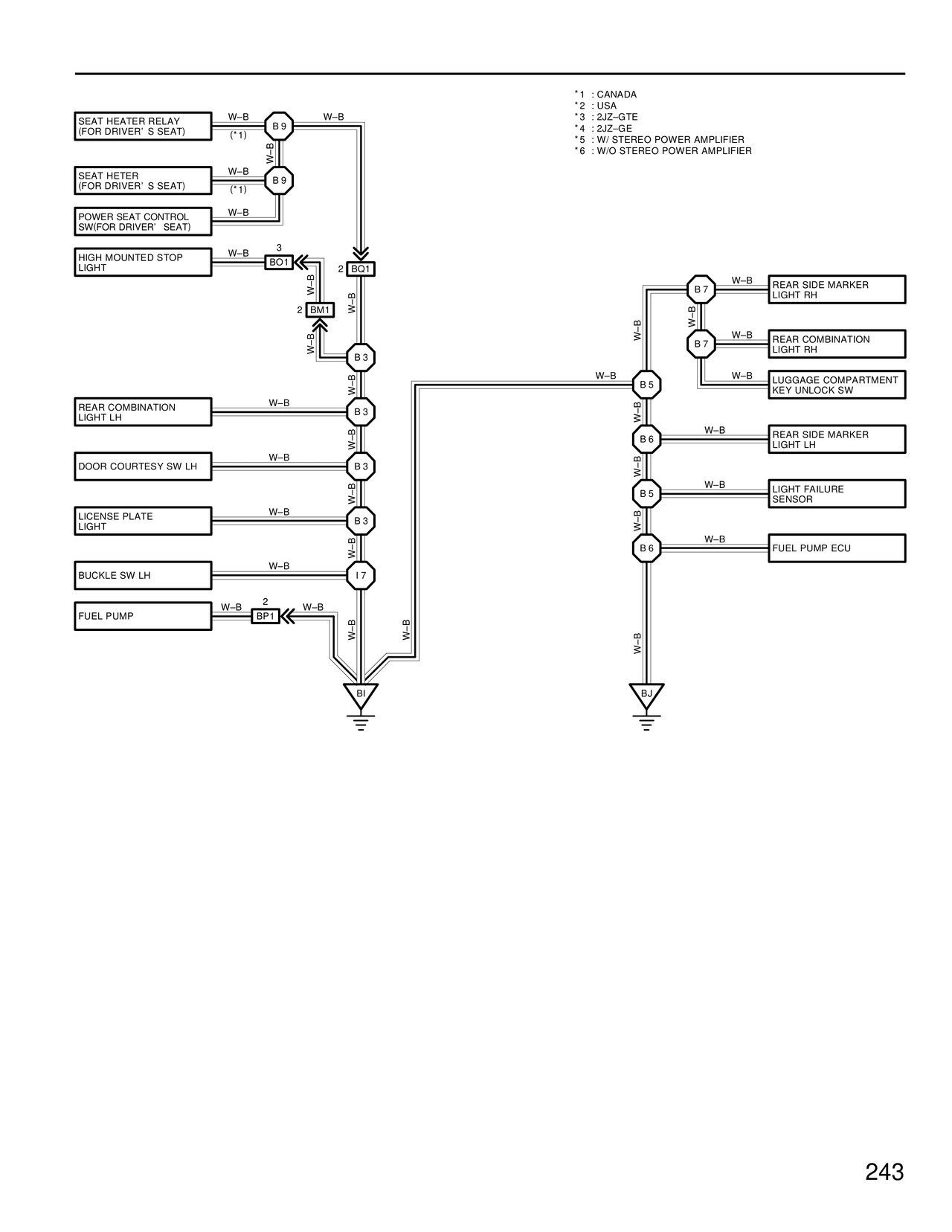 Ground Points — MK4 Supra Ground Points wiring diagram, page 4
