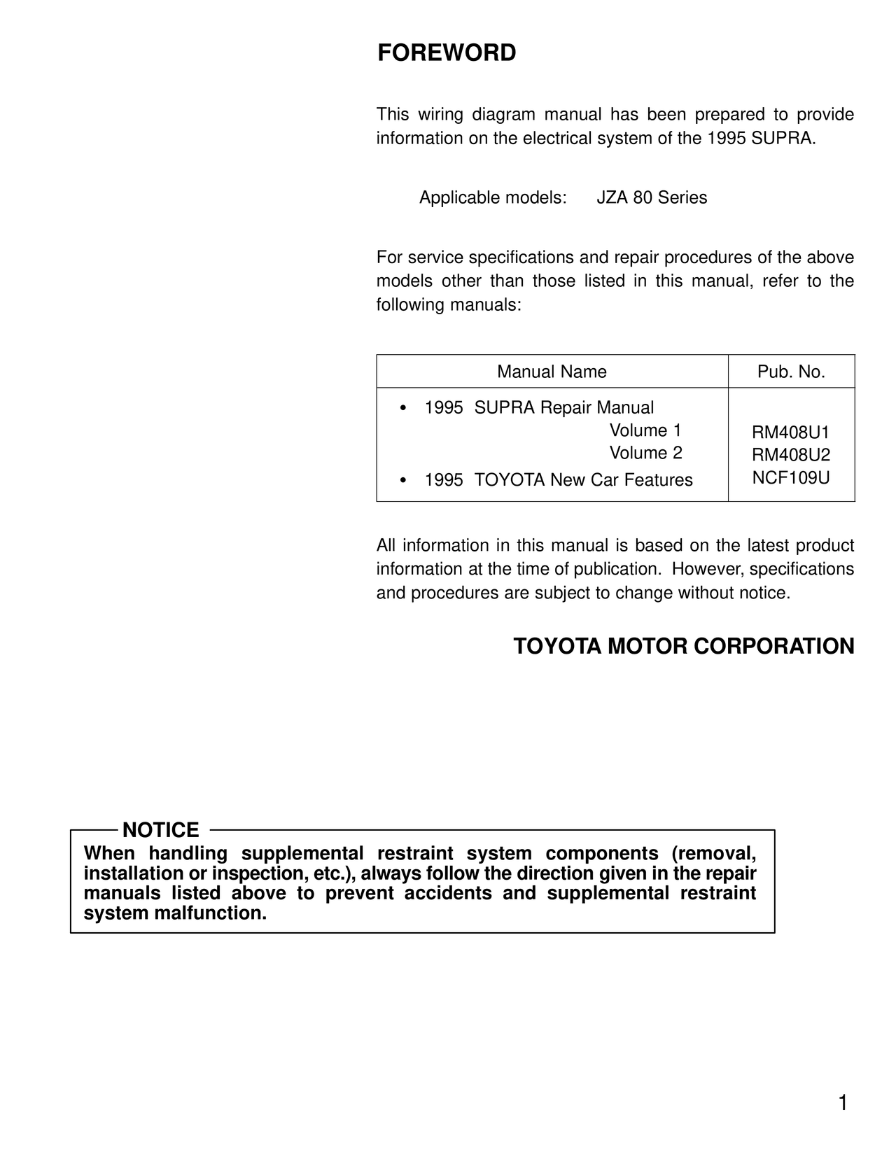 Introduction & How To Use — MK4 Supra Introduction & How To Use wiring diagram, page 1