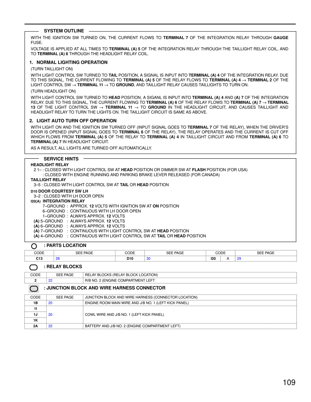 System Outline — MK4 Supra Light Auto Turn Off wiring diagram, page 2