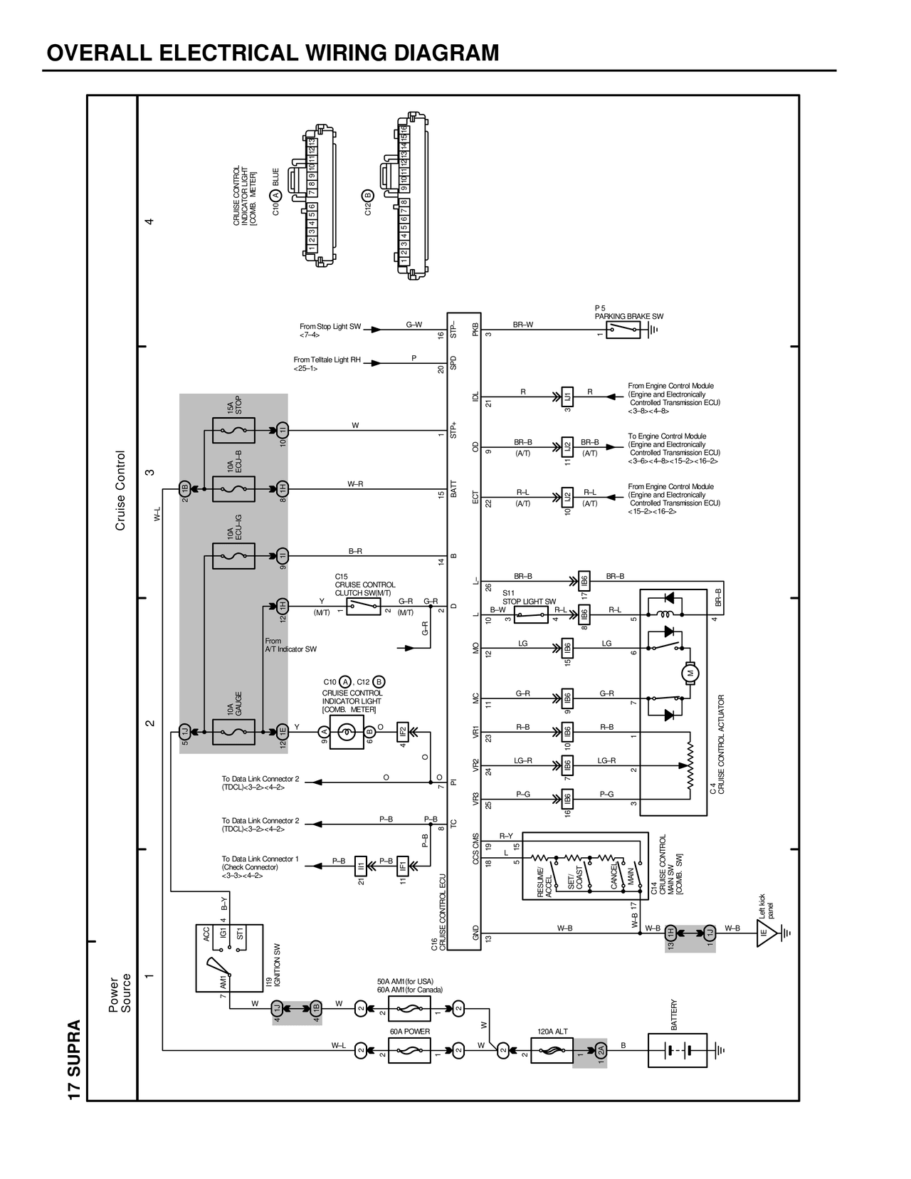 Overall Electrical Wiring Diagram — MK4 Supra Overall Electrical Wiring Diagram wiring diagram, page 25