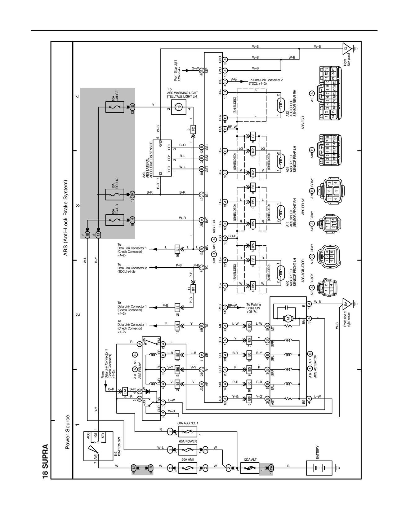 18 Supra — MK4 Supra Overall Electrical Wiring Diagram wiring diagram, page 26