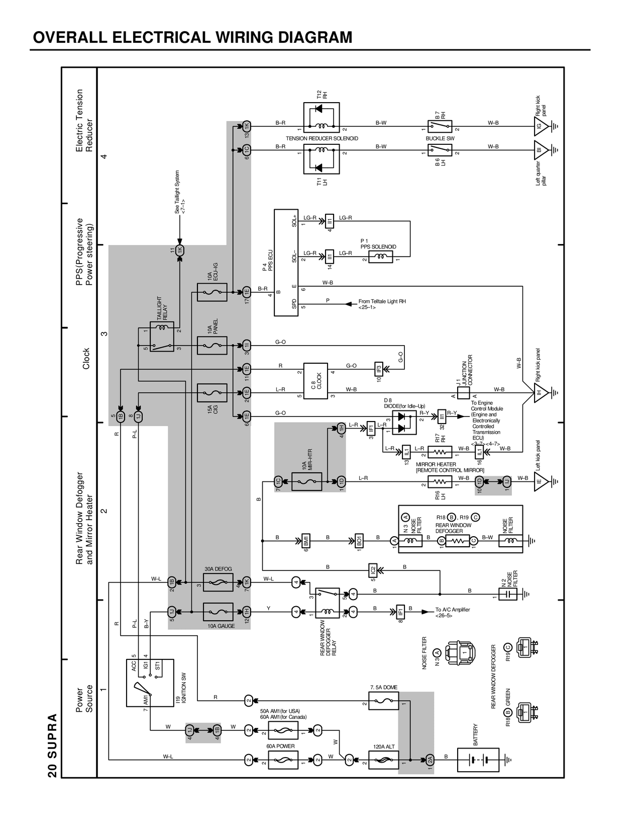 Overall Electrical Wiring Diagram — MK4 Supra Overall Electrical Wiring Diagram wiring diagram, page 29