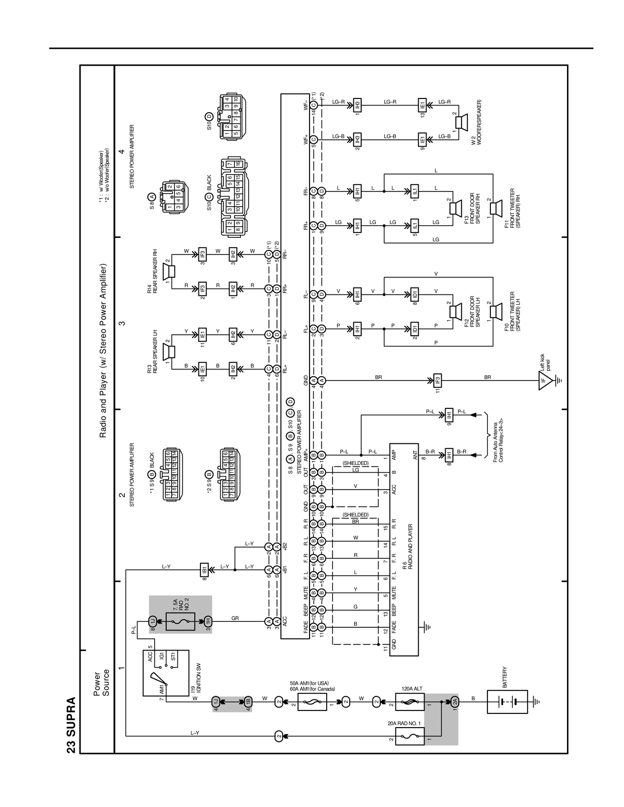 Overall Electrical Wiring Diagram — MK4 Supra Overall Electrical Wiring Diagram wiring diagram, page 32