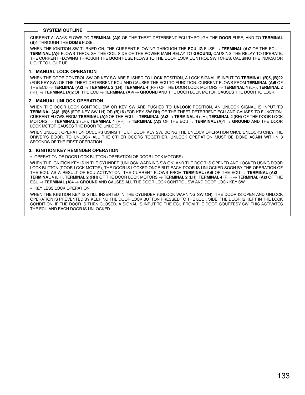 System Outline — MK4 Supra Theft Deterrent and Door Lock Control wiring diagram, page 4