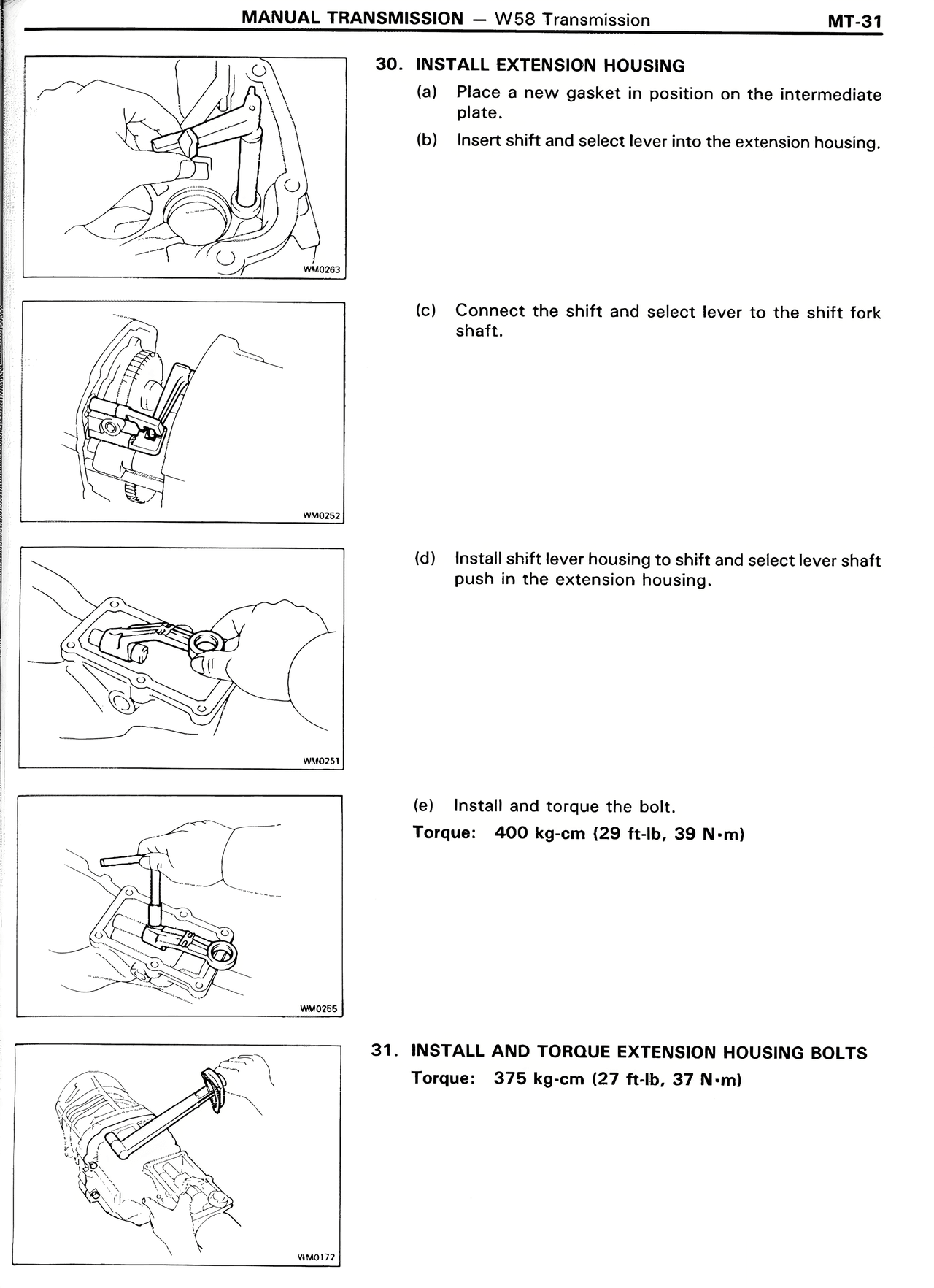 Manual Transmission — MK2 Supra Manual Transmission, page 31