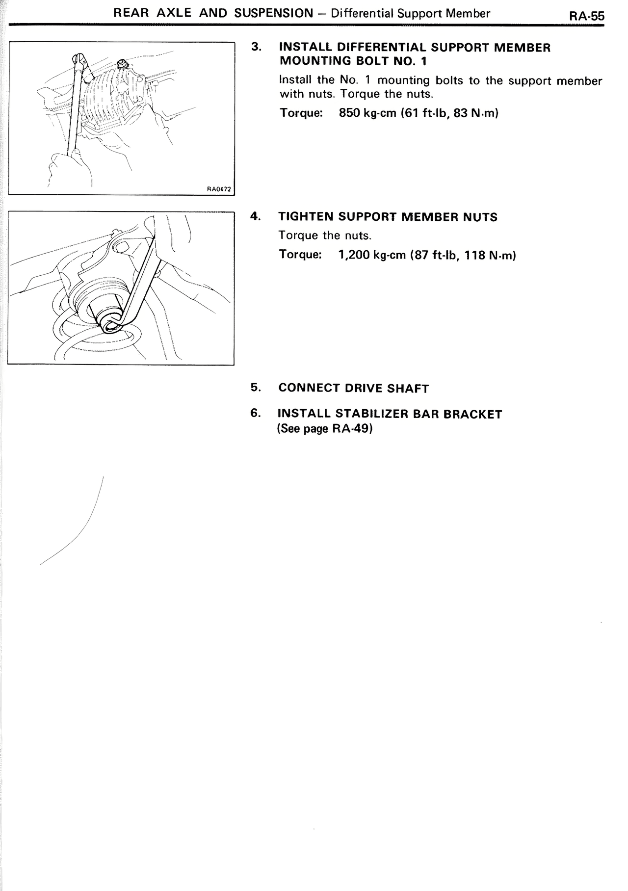 Rear Axle And Suspension — MK2 Supra Rear Axle And Suspension, page 55