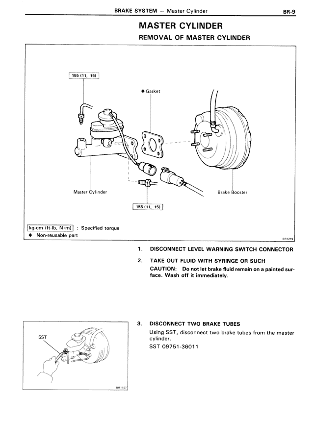 Master Cylinder Removal of Master Cylinder — MK3 Supra Brake System, page 9