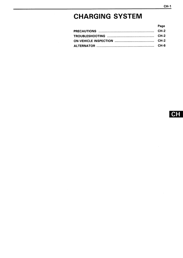 Charging System — MK3 Supra Charging System, page 1