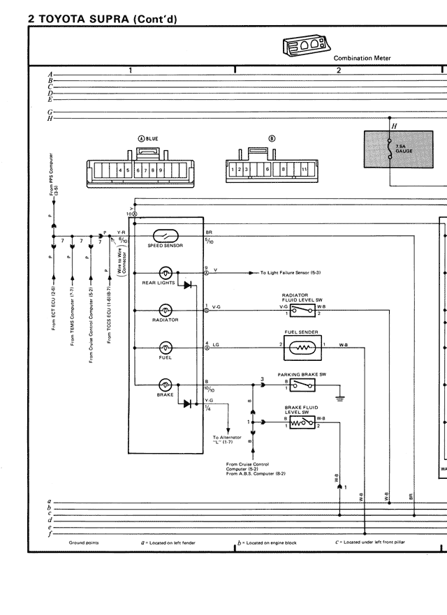 Electrical Wiring Diagrams — MK3 Supra Electrical Wiring Diagrams, page 7