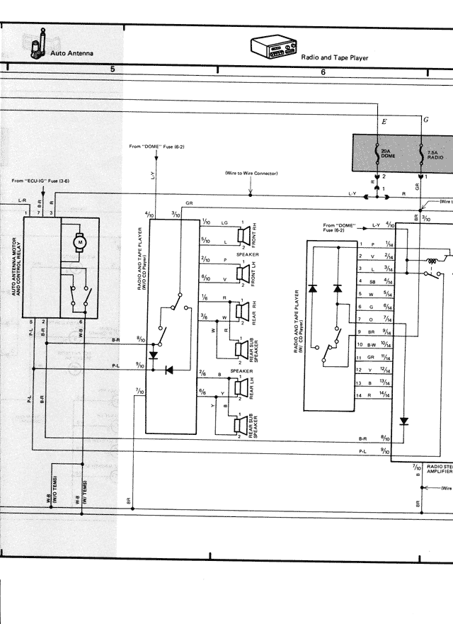 Electrical Wiring Diagrams — MK3 Supra Electrical Wiring Diagrams, page 25