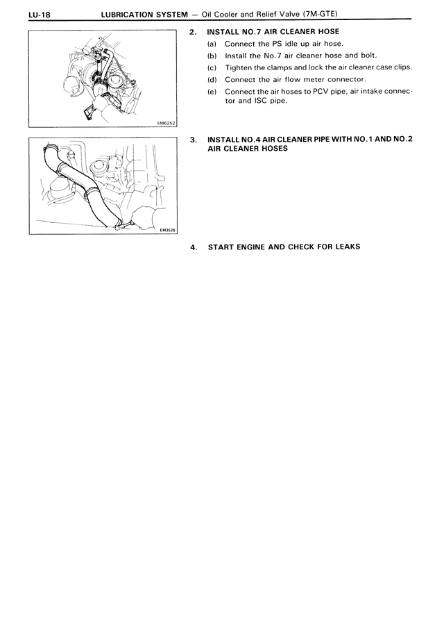 Lubrication System — MK3 Supra Lubrication System, page 18