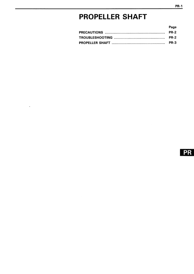 Propeller Shaft — MK3 Supra Propeller Shaft, page 1