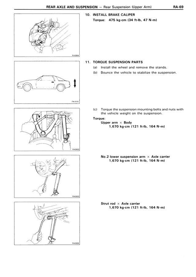 Rear Axle & Suspension — MK3 Supra Rear Axle & Suspension, page 69