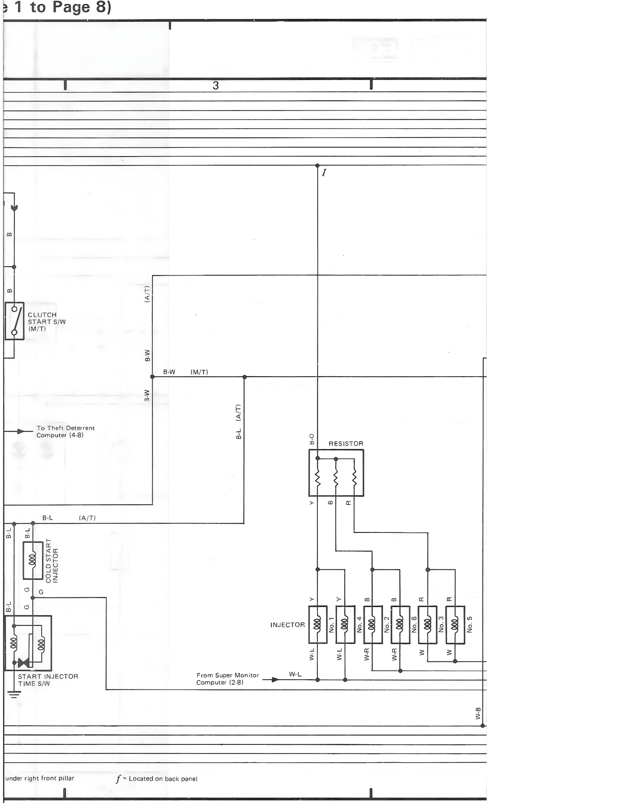 Starting System Circuit — MK3 Supra Overall Wiring Diagram wiring diagram, page 3