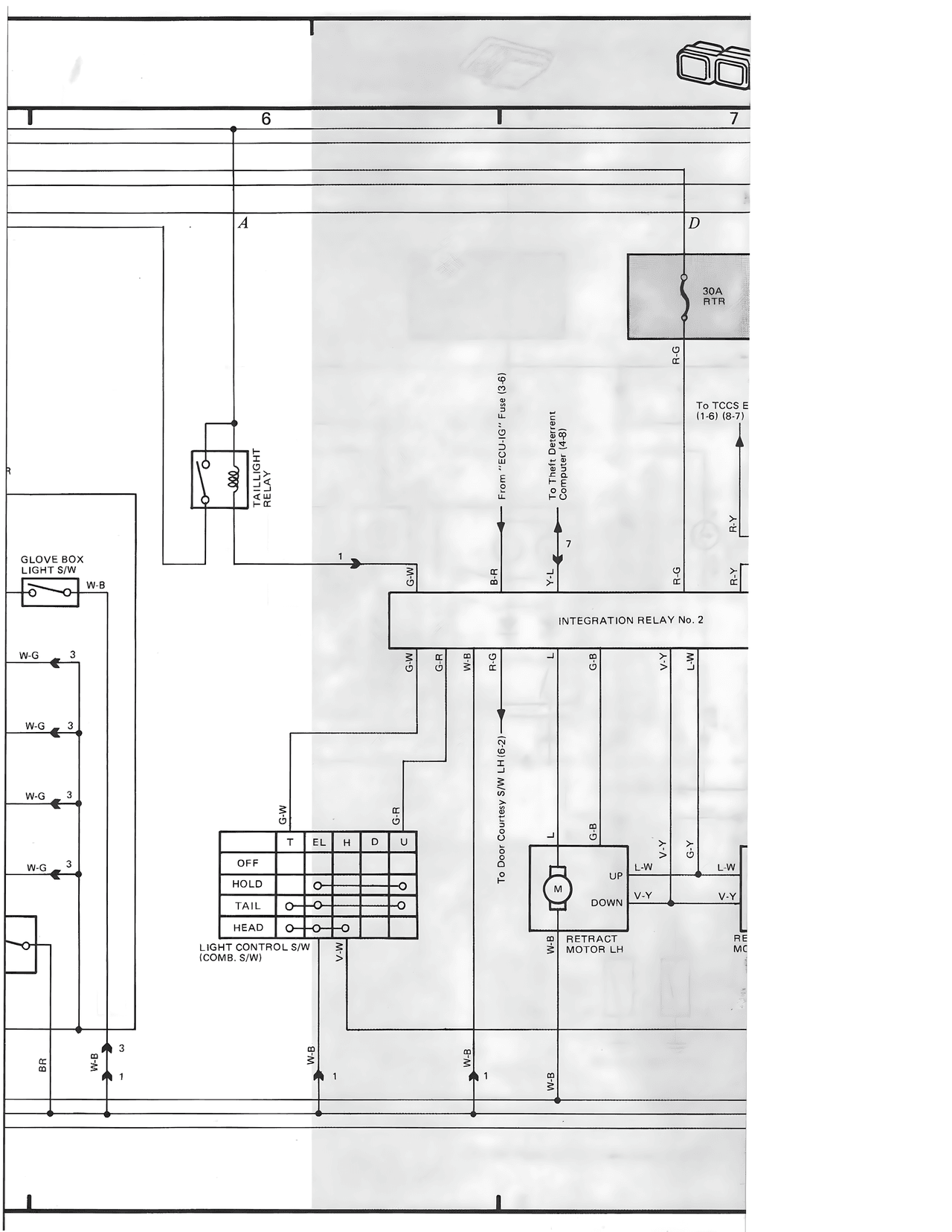 Retractable Headlight System — MK3 Supra Overall Wiring Diagram wiring diagram, page 25