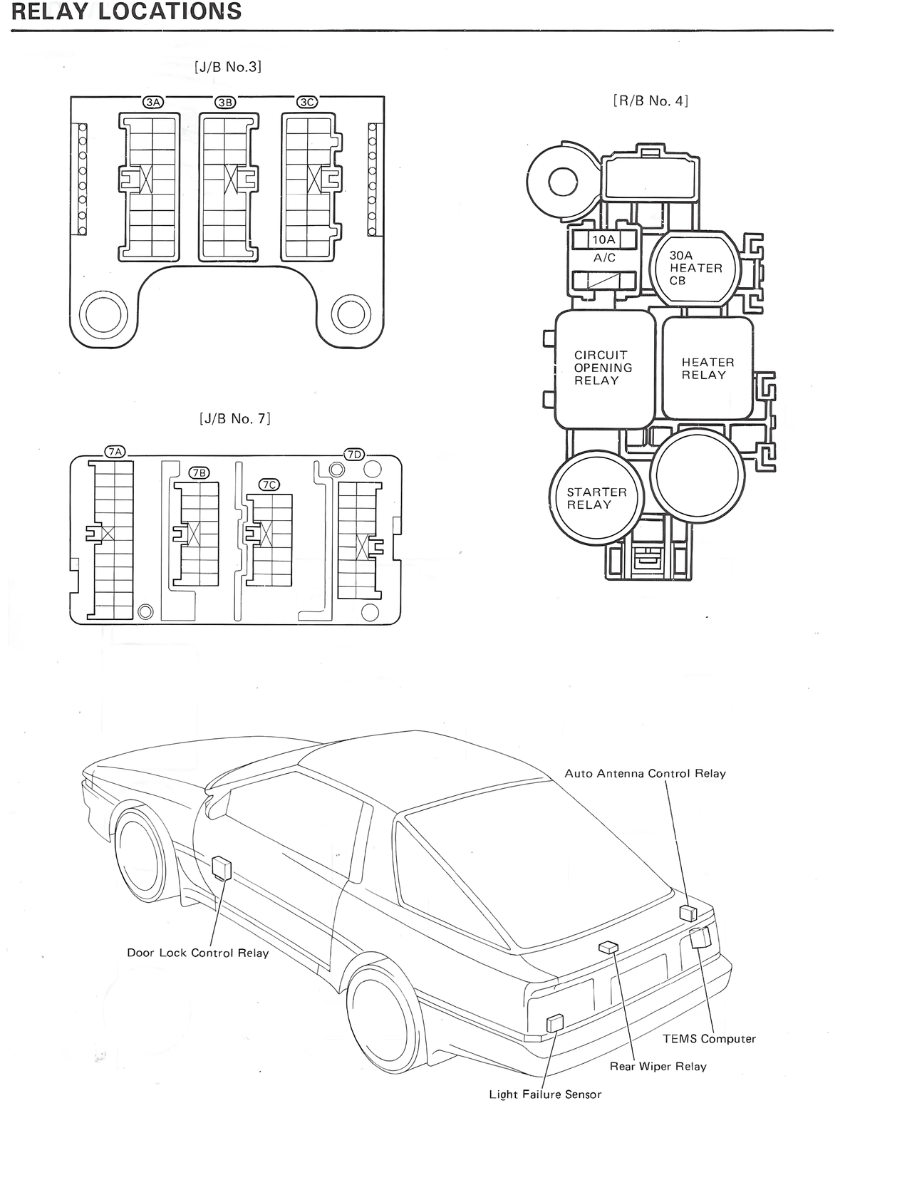 Relay Locations — MK3 Supra Relay Locations wiring diagram, page 3