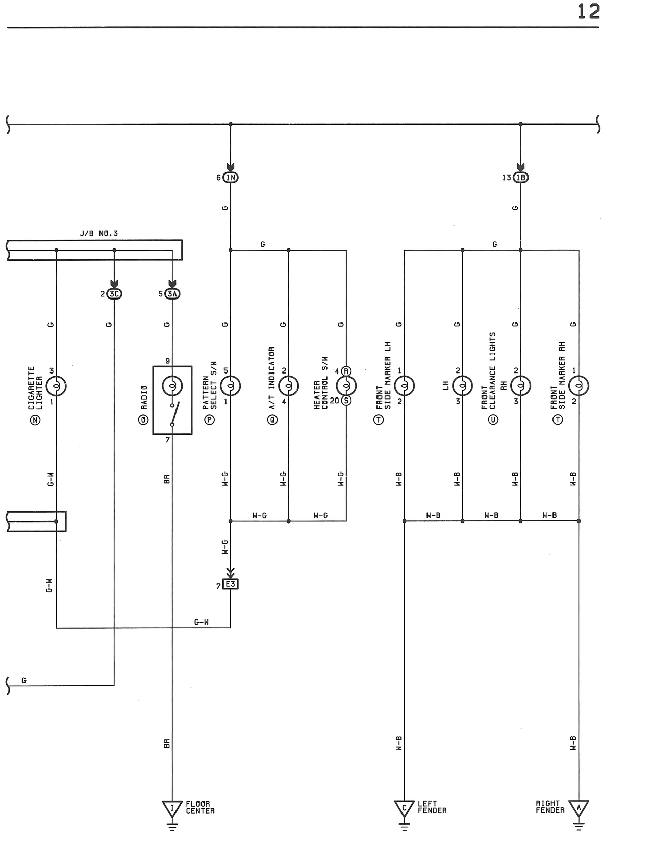 Taillights and Illumination — MK3 Supra Taillights and Illumination wiring diagram, page 2
