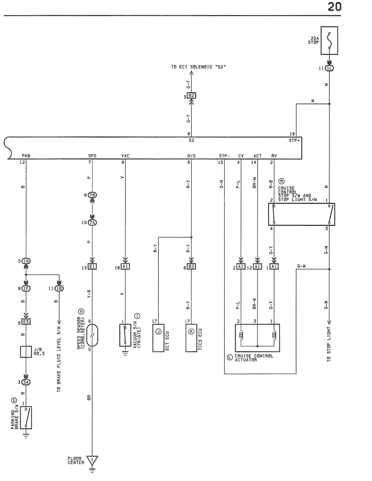 Cruise Control System Circuit — MK3 Supra Cruise Control wiring diagram, page 2