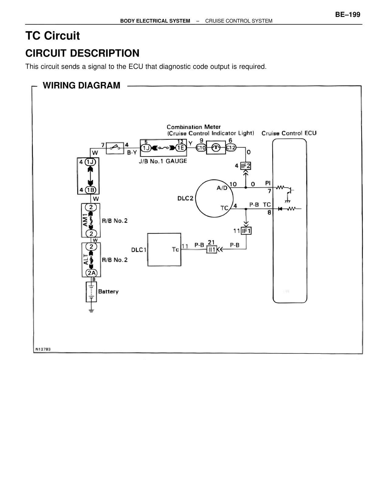 Tc Circuit — MK4 Supra Body Electrical Systems, page 199