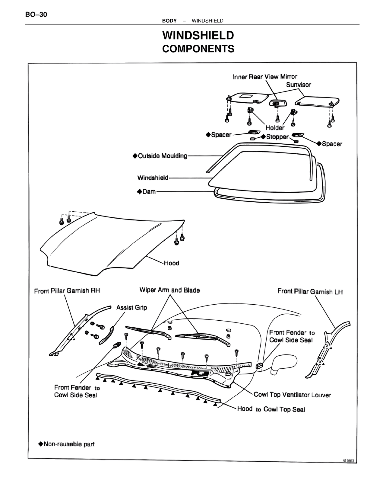 Windshield Components — MK4 Supra Body Mechanical, page 30
