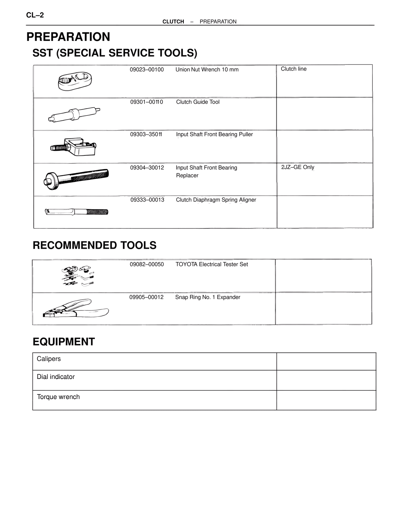 Preparation — MK4 Supra Clutch System, page 2