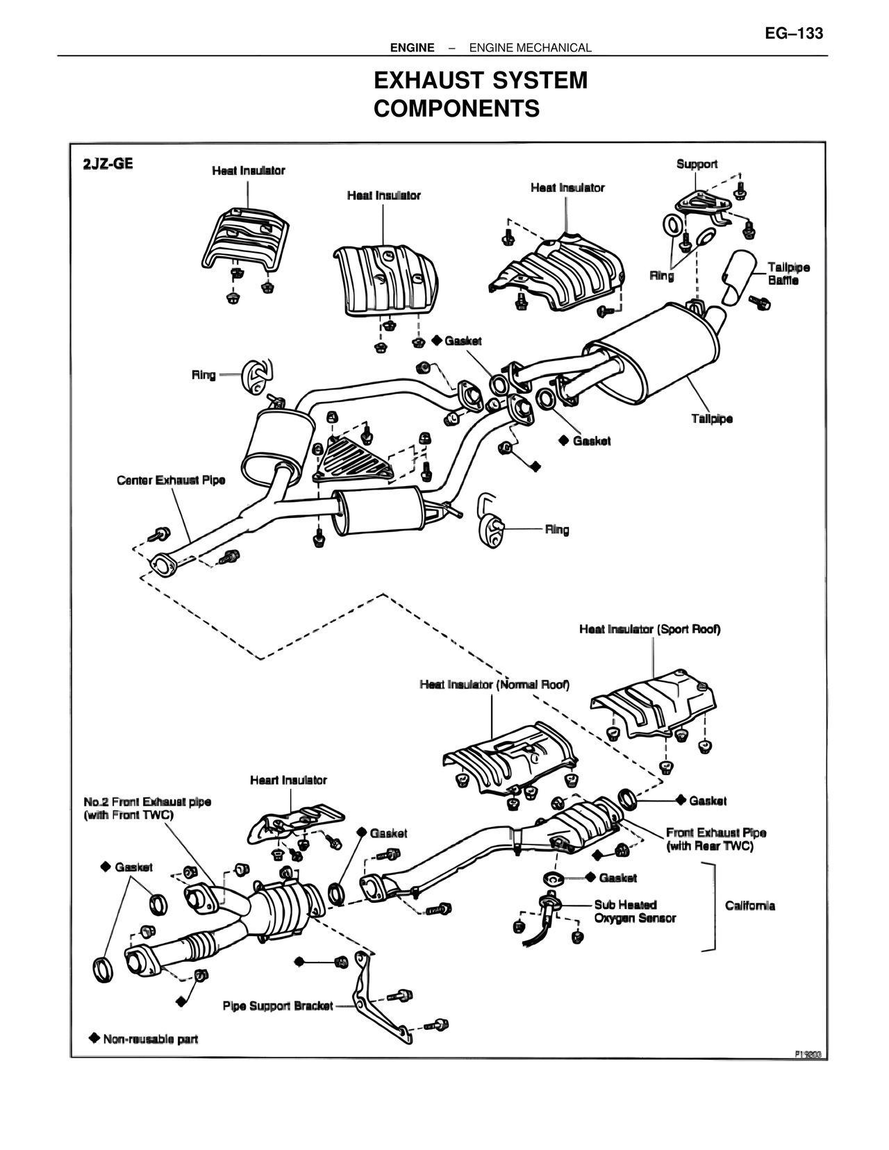 Exhaust System Components — MK4 Supra Engine Mechanical, page 133