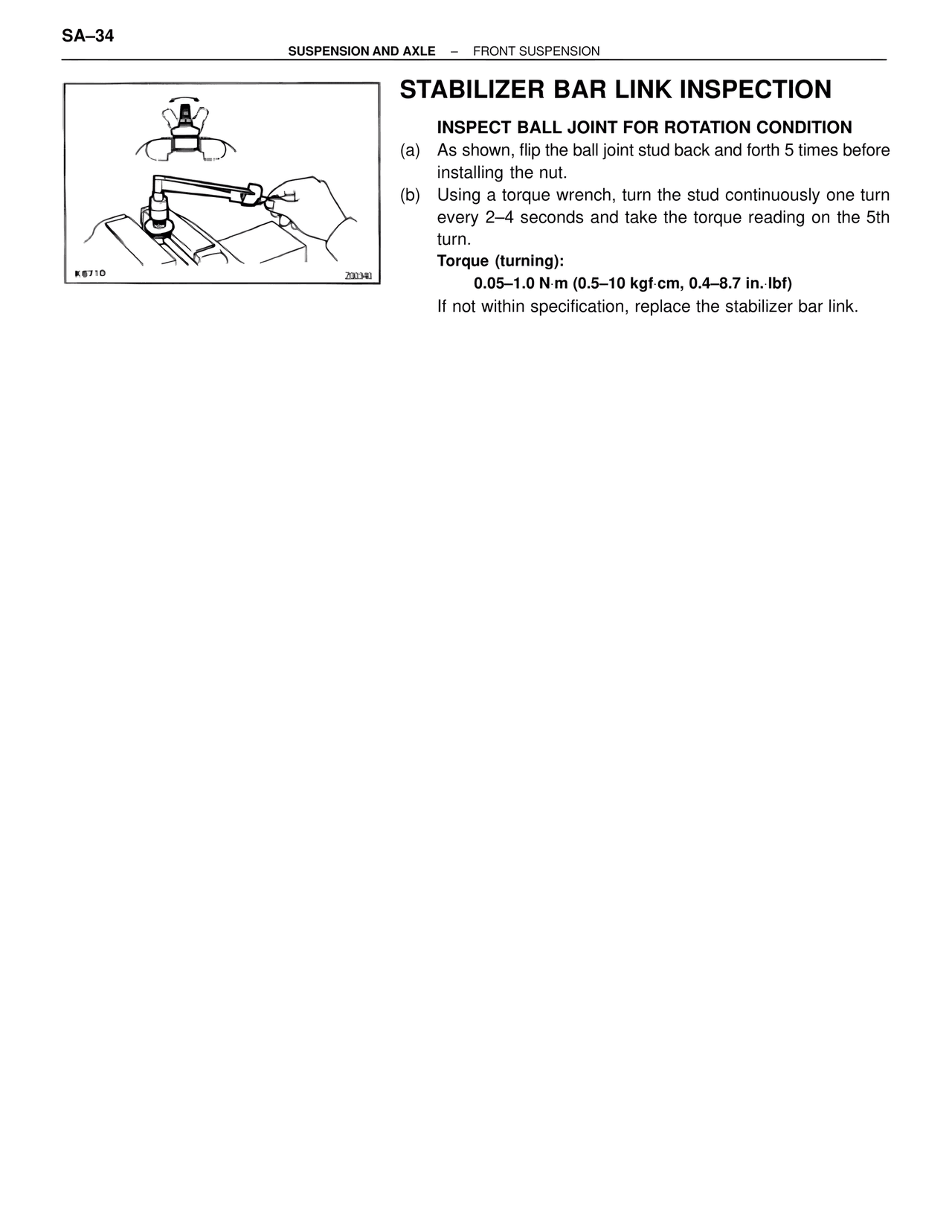 Stabilizer Bar Link Inspection — MK4 Supra Suspension & Axle, page 34