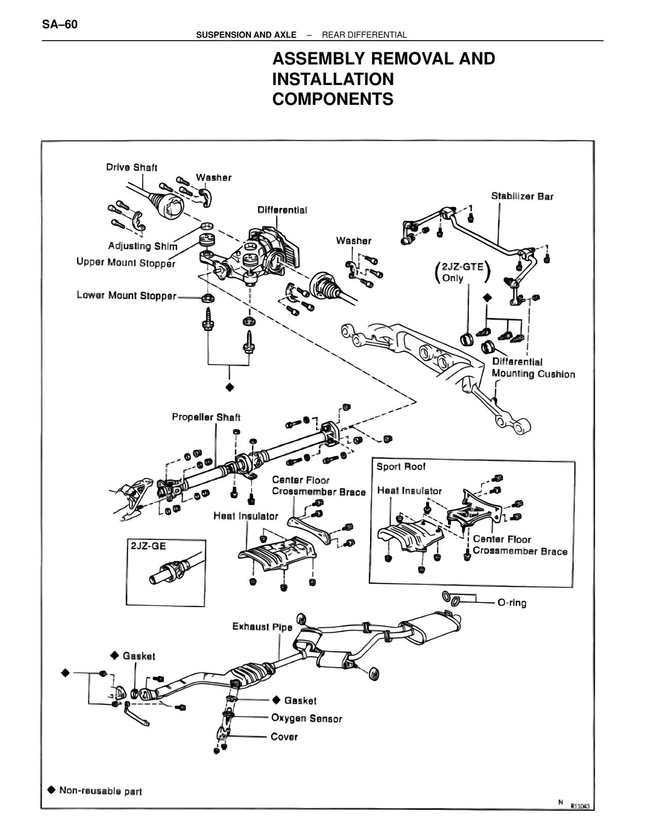 Assembly Removal and Installation Components — MK4 Supra Suspension & Axle, page 60