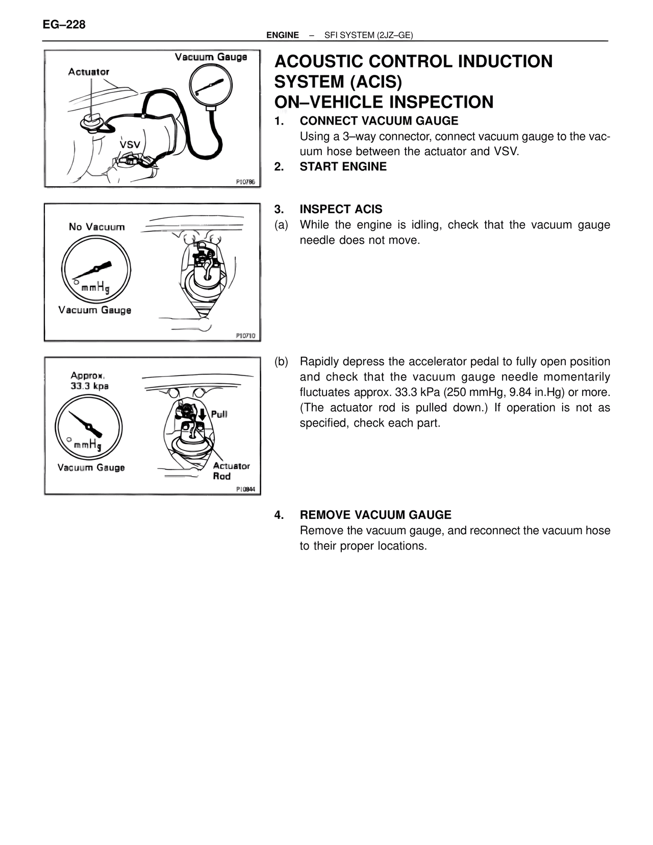 Acoustic Control Induction System (ACIS) On-Vehicle Inspection — MK4 Supra SFI System 2JZ-GE, page 42