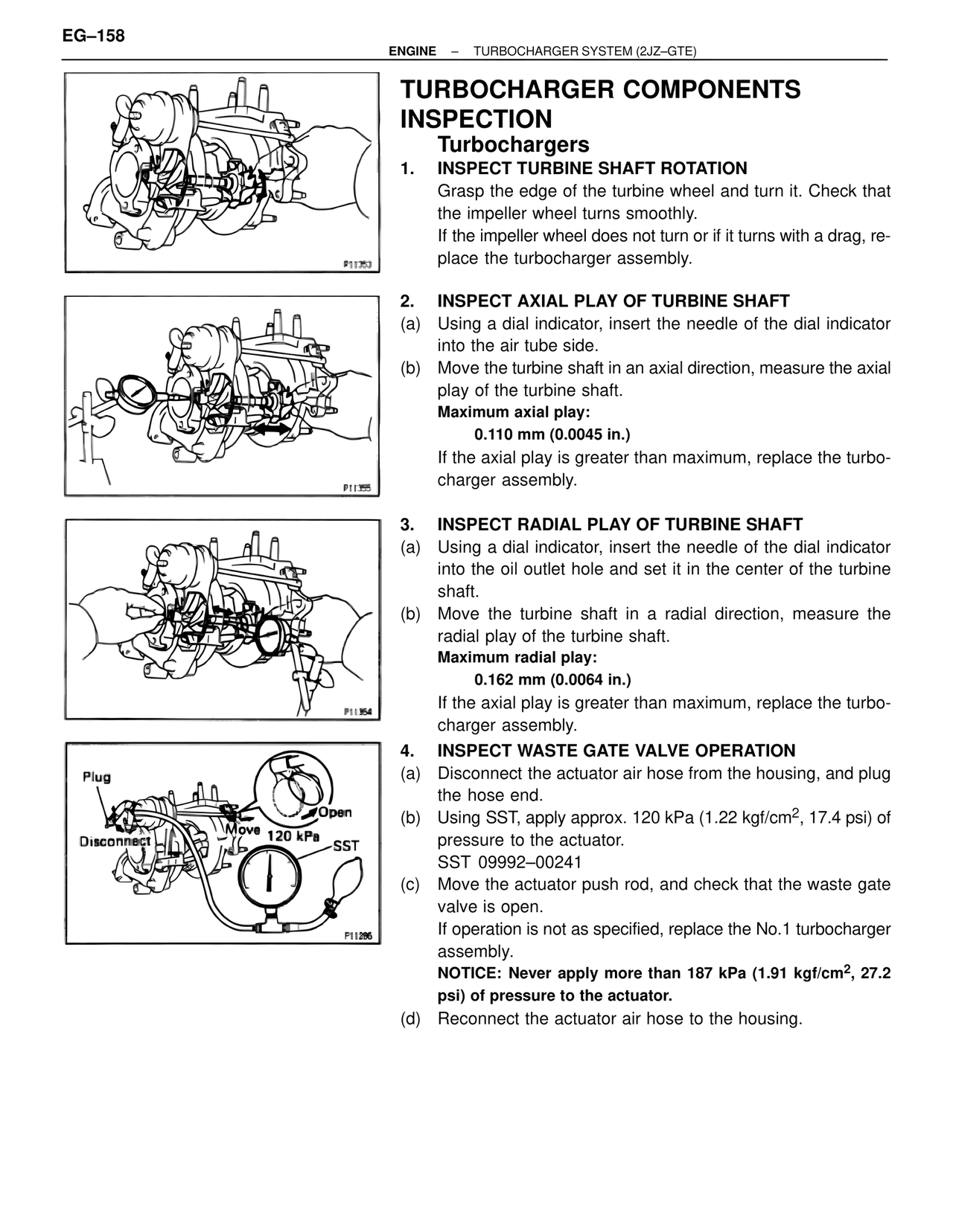 Turbocharger Components Inspection — MK4 Supra Turbocharger System 2JZ-GTE, page 19