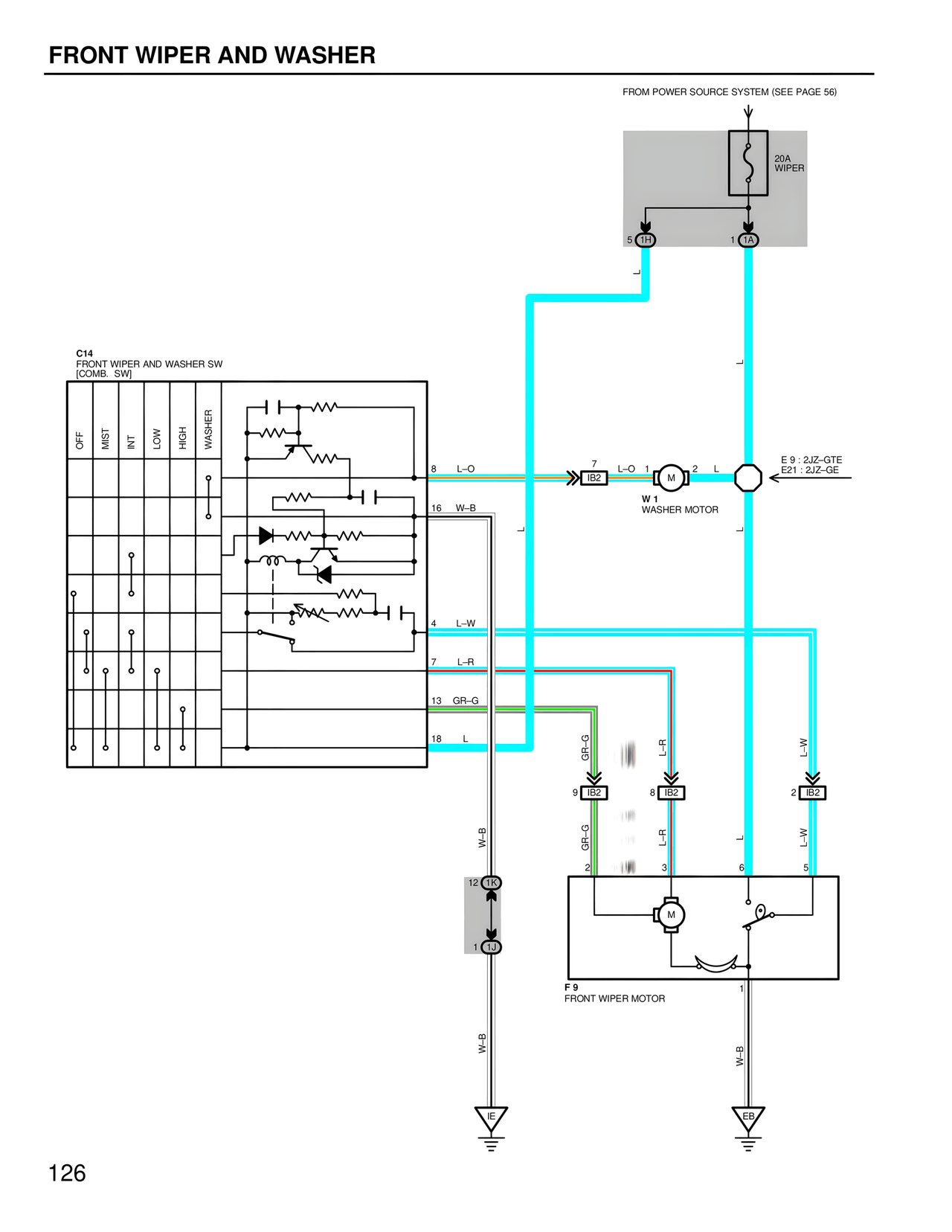 Wiring Diagrams — MK4 Supra Wiring Diagrams, page 124