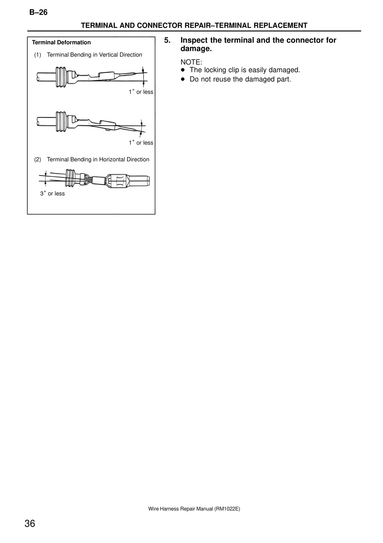Terminal Deformation — MK4 Supra Wire Harness, page 36