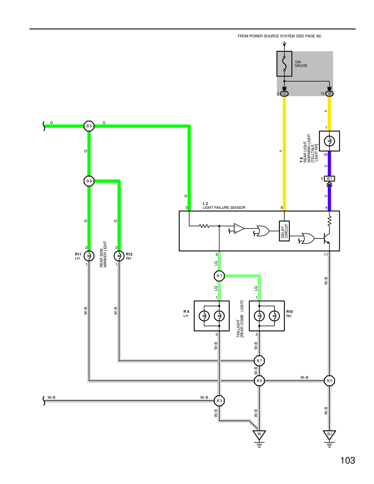 Headlight Circuit — MK4 Supra Taillights wiring diagram, page 2