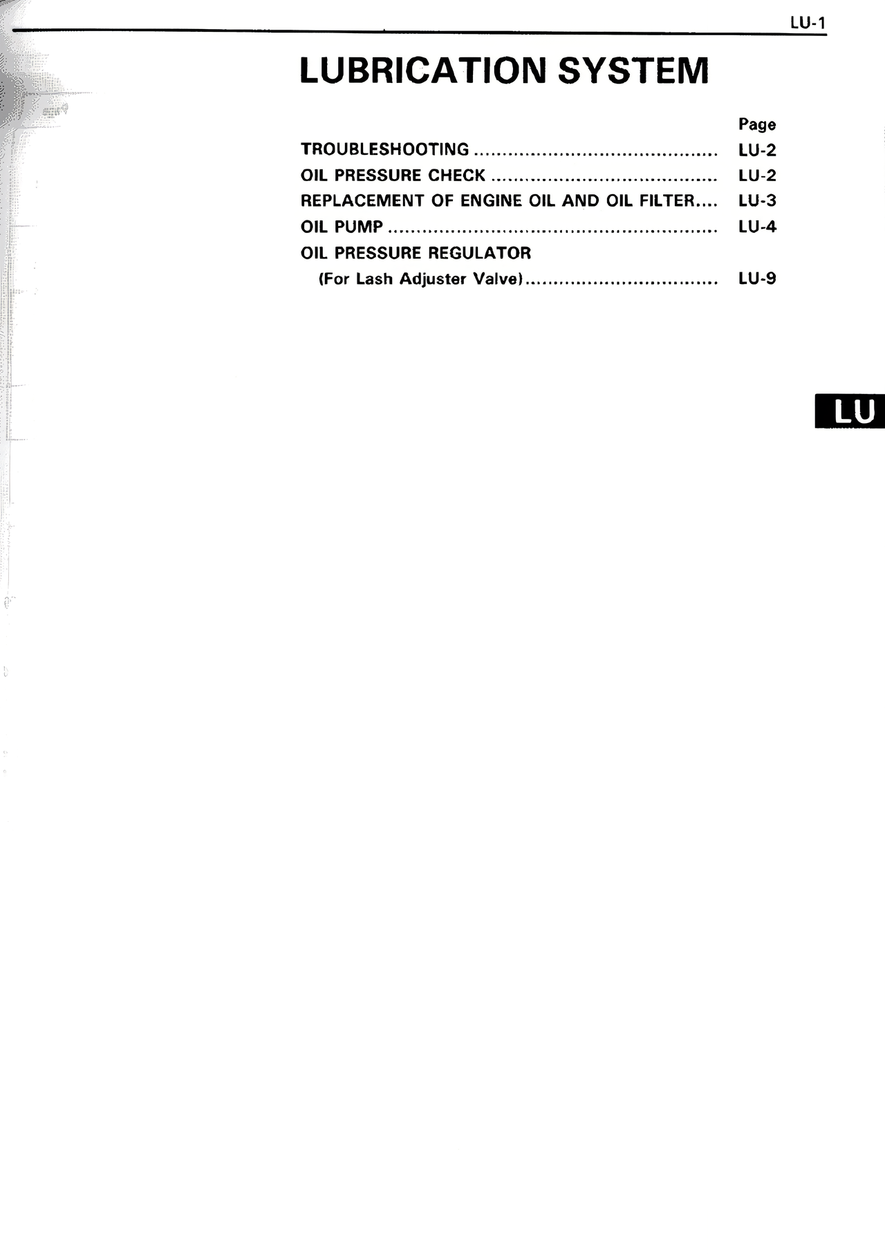 Lubrication System page 1