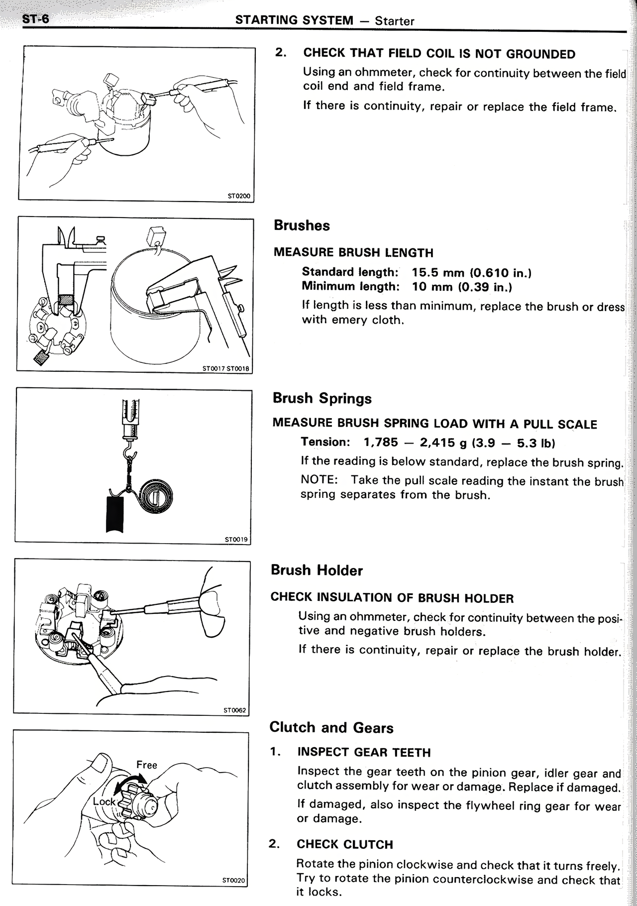 Starting System page 6